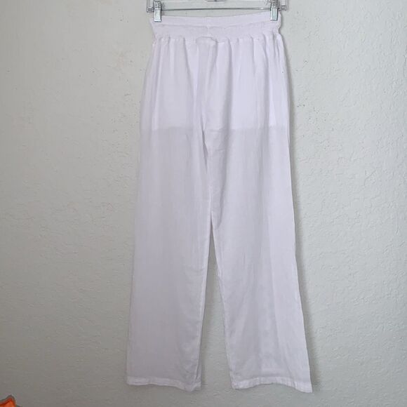 New Inca Cotton White Lace Palazzo Pants Women’s Size S - Picture 4 of 10